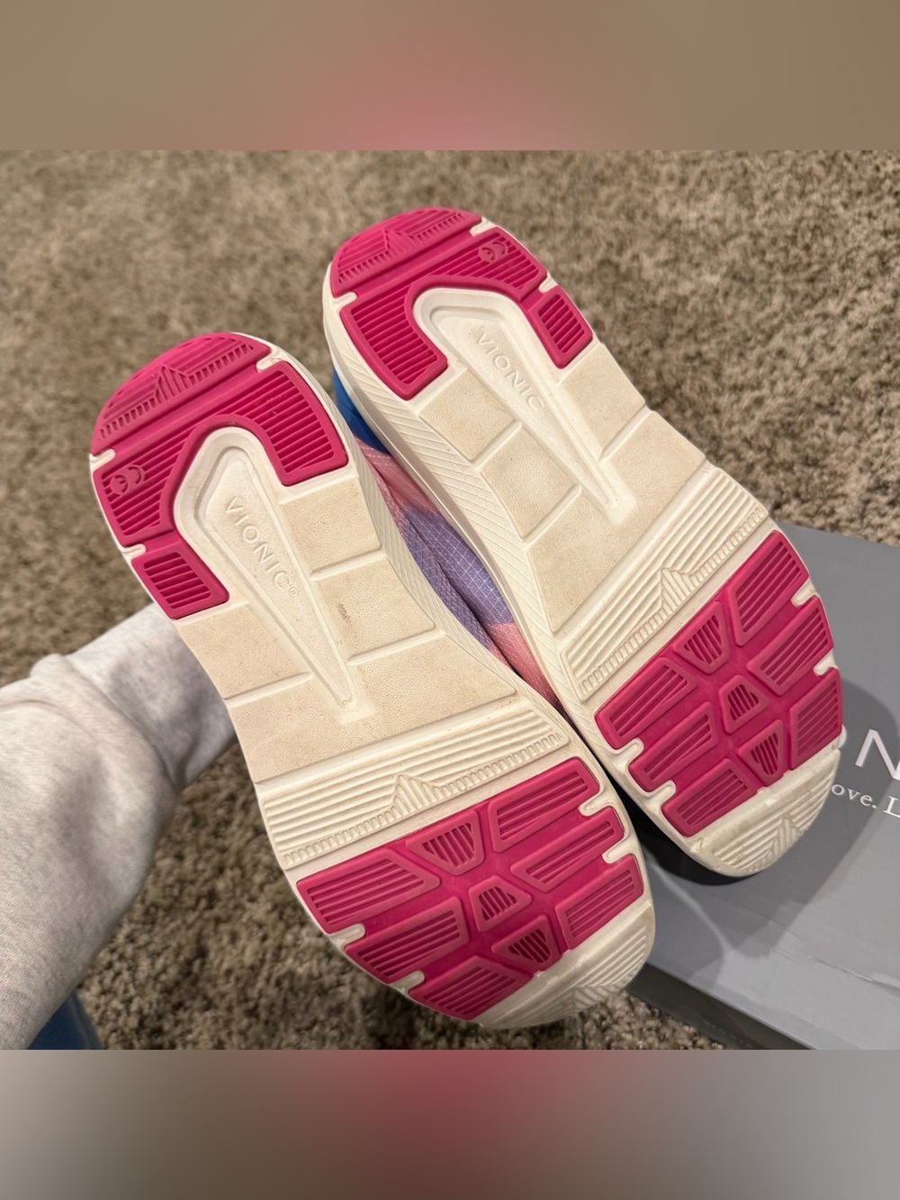 Vionic Women's Celeste Pink & Blue Athletic Sneakers - Picture 5 of 7